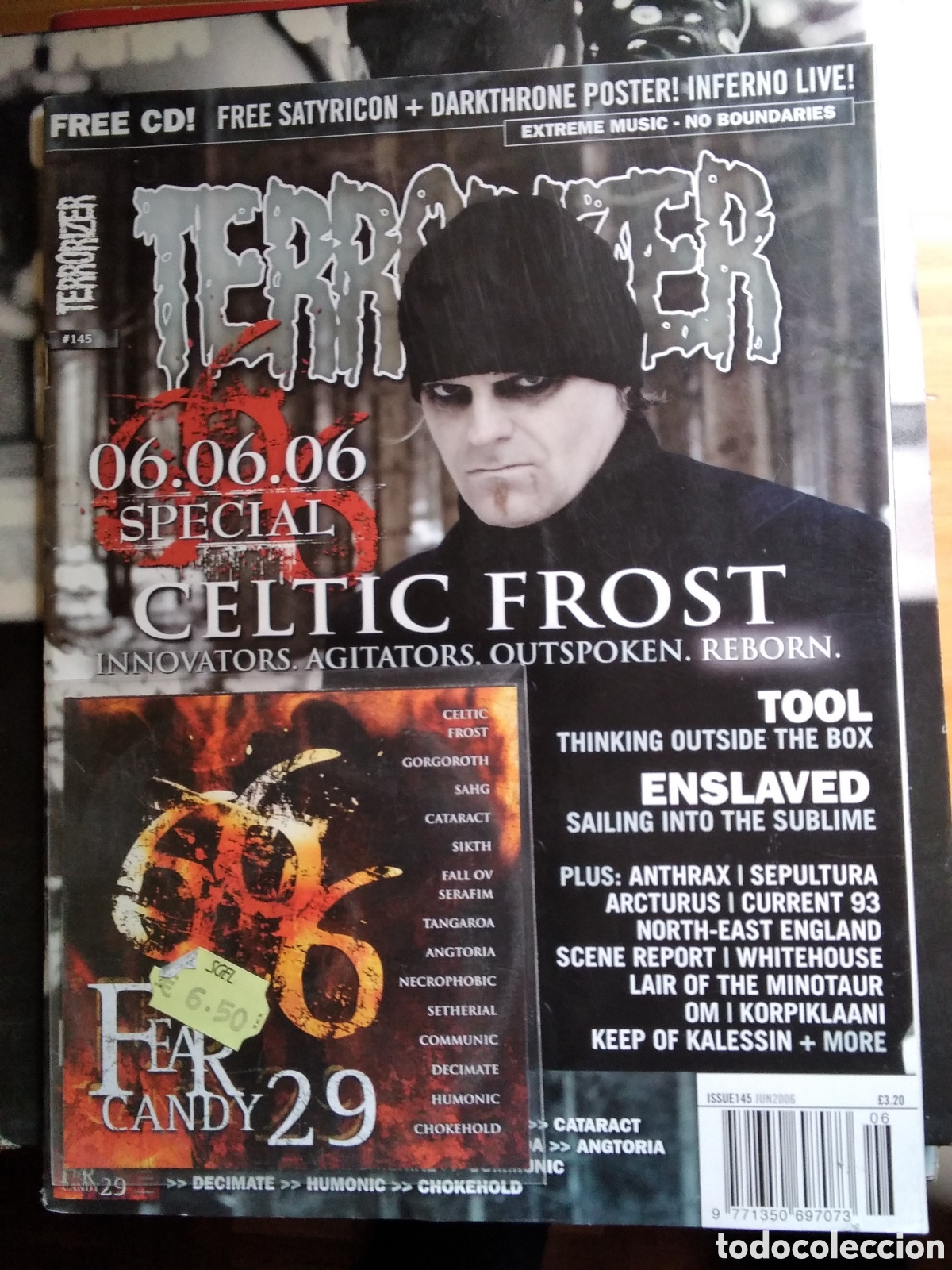 Music magazines: Terrorizer revista musical inglesa incluye cd y poster 2006 junio