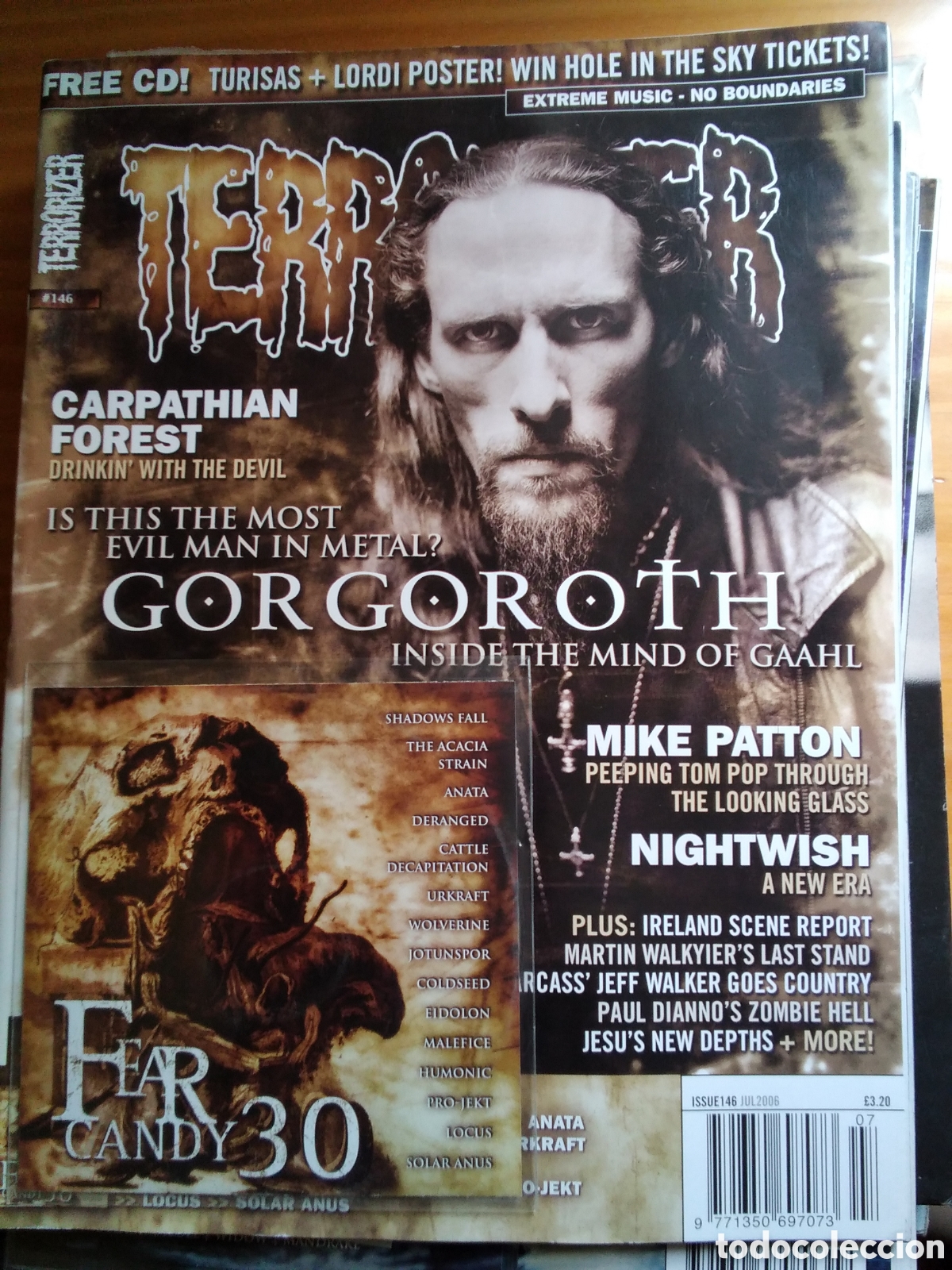 Music magazines: Terrorizer revista musical inglesa 2006 julio incluye cd y poster