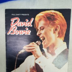 Revistas de música: DAVID BOWIE: AUSTRALASIAN TOUR PROGRAM 1978 PRINTING PAUL DAINTY-UNICA PIEZA VINTAGE EN T.C