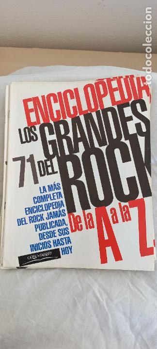 Magazines de musique: ENCICLOPEDIA LOS GRANDES DEL ROCK DE LA A A LA Z. FASCICULO N&ordm; 71 Orbis Fabri 1994. LEER DESCRIPCION
