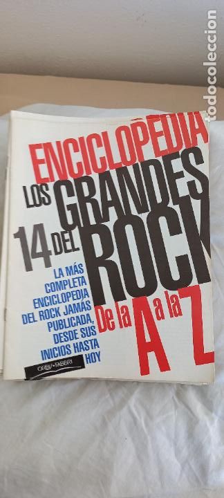 Magazines de musique: ENCICLOPEDIA LOS GRANDES DEL ROCK DE LA A A LA Z. FASCICULO N&ordm; 14 Orbis Fabri 1994.