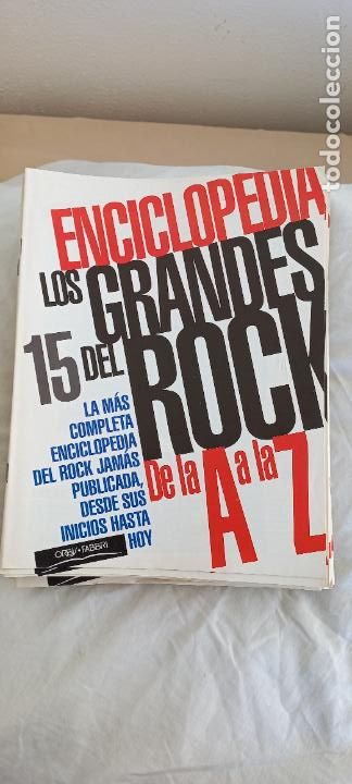 Magazines de musique: ENCICLOPEDIA LOS GRANDES DEL ROCK DE LA A A LA Z. FASCICULO N&ordm; 15 Orbis Fabri 1994.