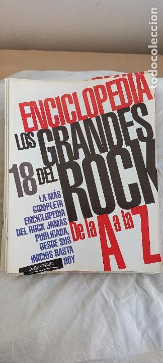 Magazines de musique: ENCICLOPEDIA LOS GRANDES DEL ROCK DE LA A A LA Z. FASCICULO N&ordm; 18. Orbis Fabri 1994.