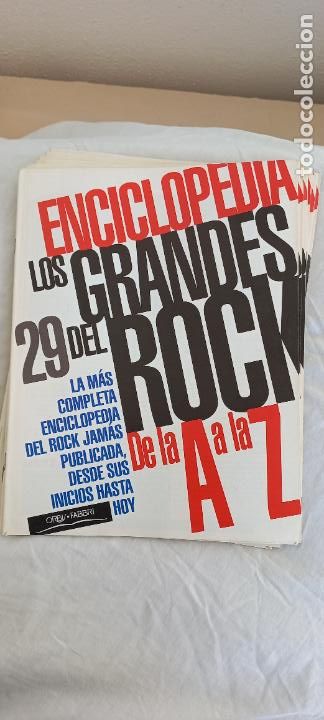 Magazines de musique: ENCICLOPEDIA LOS GRANDES DEL ROCK DE LA A A LA Z. FASCICULO N&ordm; 29. Orbis Fabri 1994.