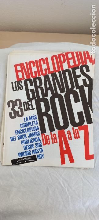 Magazines de musique: ENCICLOPEDIA LOS GRANDES DEL ROCK DE LA A A LA Z. FASCICULO N&ordm; 33. Orbis Fabri 1994.