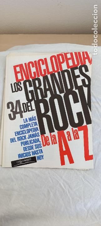 Music magazines: ENCICLOPEDIA LOS GRANDES DEL ROCK DE LA A A LA Z. FASCICULO N&ordm; 34. Orbis Fabri 1994.