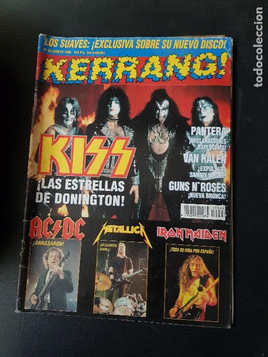 Revistas de m&uacute;sica: KERRANG AGOSTO 96 - Foto 1