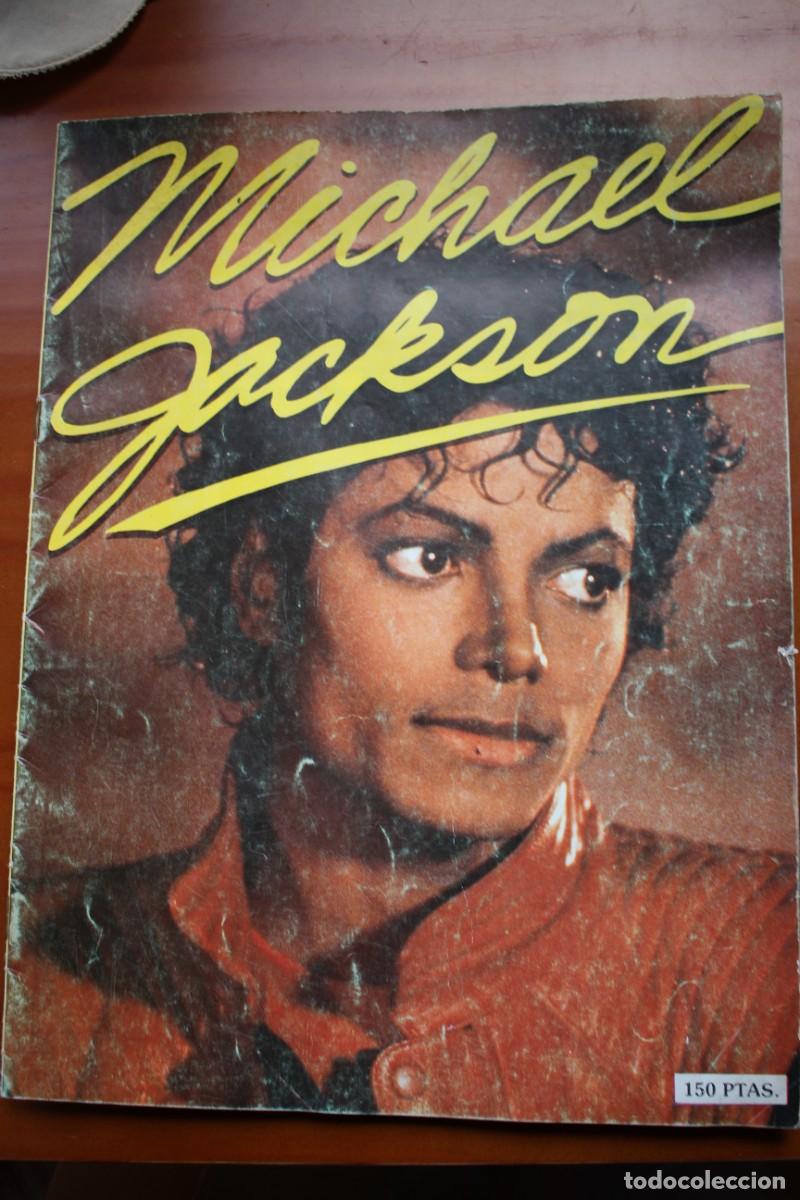 Revistas de m&uacute;sica: Revista de Michael Jackson. Creativos ediciones. A&ntilde;o 1984. Lleva letra de Thiller.