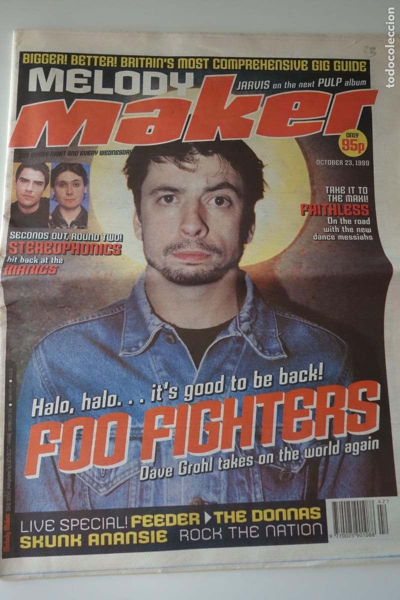 Musikzeitschriften: REVISTA MUSICAL MELODY MAKER OCTUBRE 1999. FOO FIGHTERS