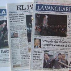Revistas de música: LOTE DE PRENSA DE ACTUACION DE U2 EN BARCELONA AGOSTO DE 2005 EL PAIS LA VANGUARDIA LA RAZON