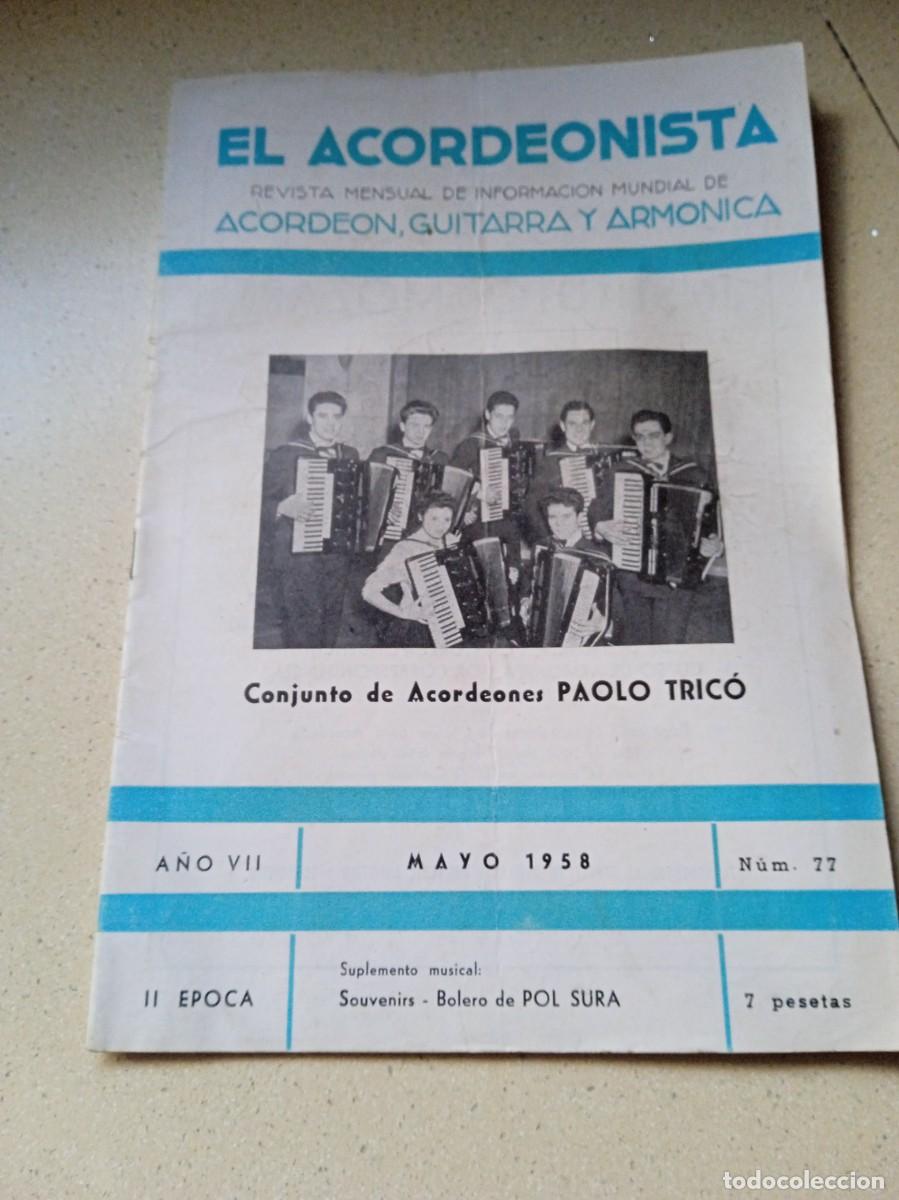 Magazines de musique: ANTIGUA REVISTA EL ACORDEONISTA MAYO 1958. ACORDE&Oacute;N