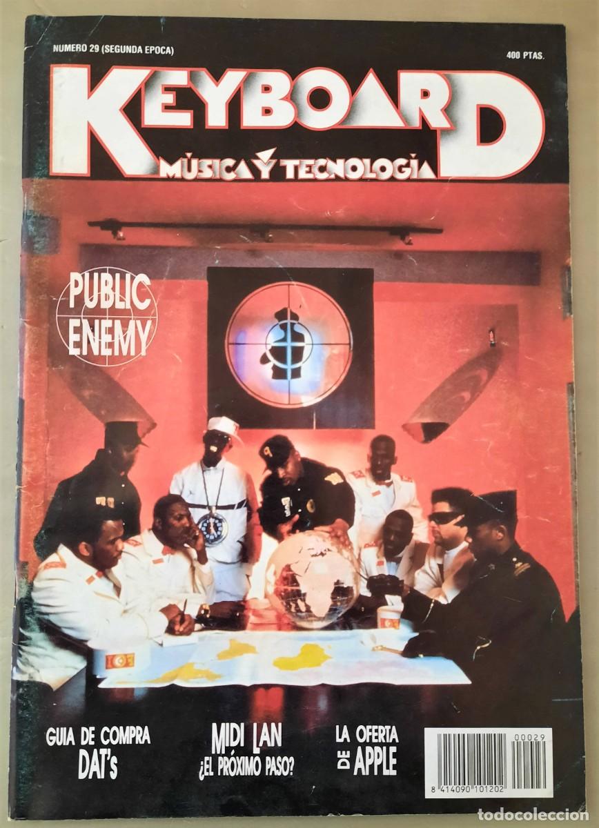 Magazines de musique: Keyboard M&uacute;sica y Tecnolog&iacute;a n&ordm; 29. Public Enemy, MIDI Lan, Gu&iacute;a DATs