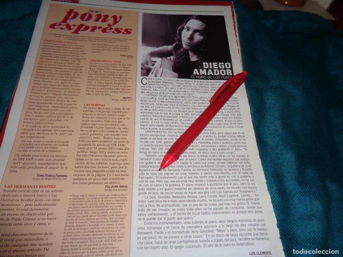 Music magazines: RECORTE : DIEGO AMADOR. EFE EME , DCMBRE 2001