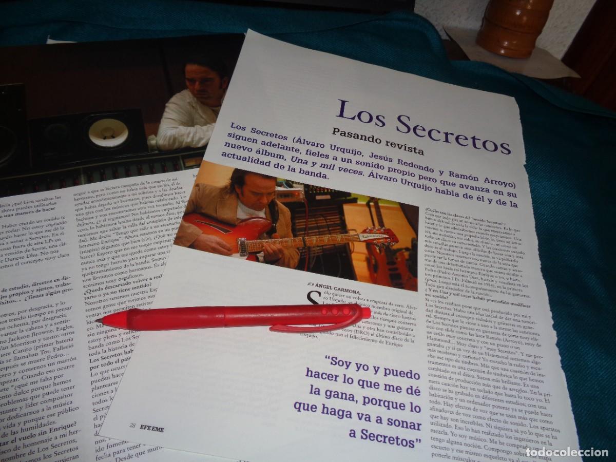 Music magazines: RECORTE : LOS SECRETOS. EFE EME, JUNIO 2006