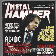Revistas de música: METAL HAMMER (SIN POSTER ) Nº 104. Lote 402267099
