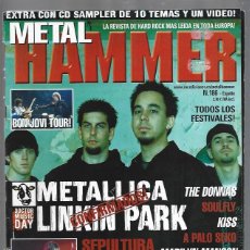 Revistas de música: METAL HAMMER (INCLUYE POSTER ) Nº 186. Lote 402267339