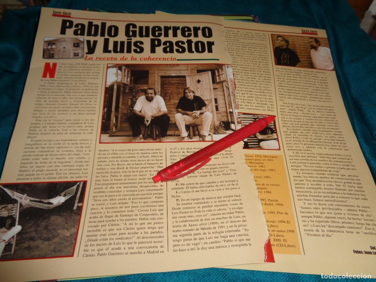 Music magazines: RECORTE : PABLO GUERRERO Y LUIS PASTOR. EFE EME, JUNIO 2000