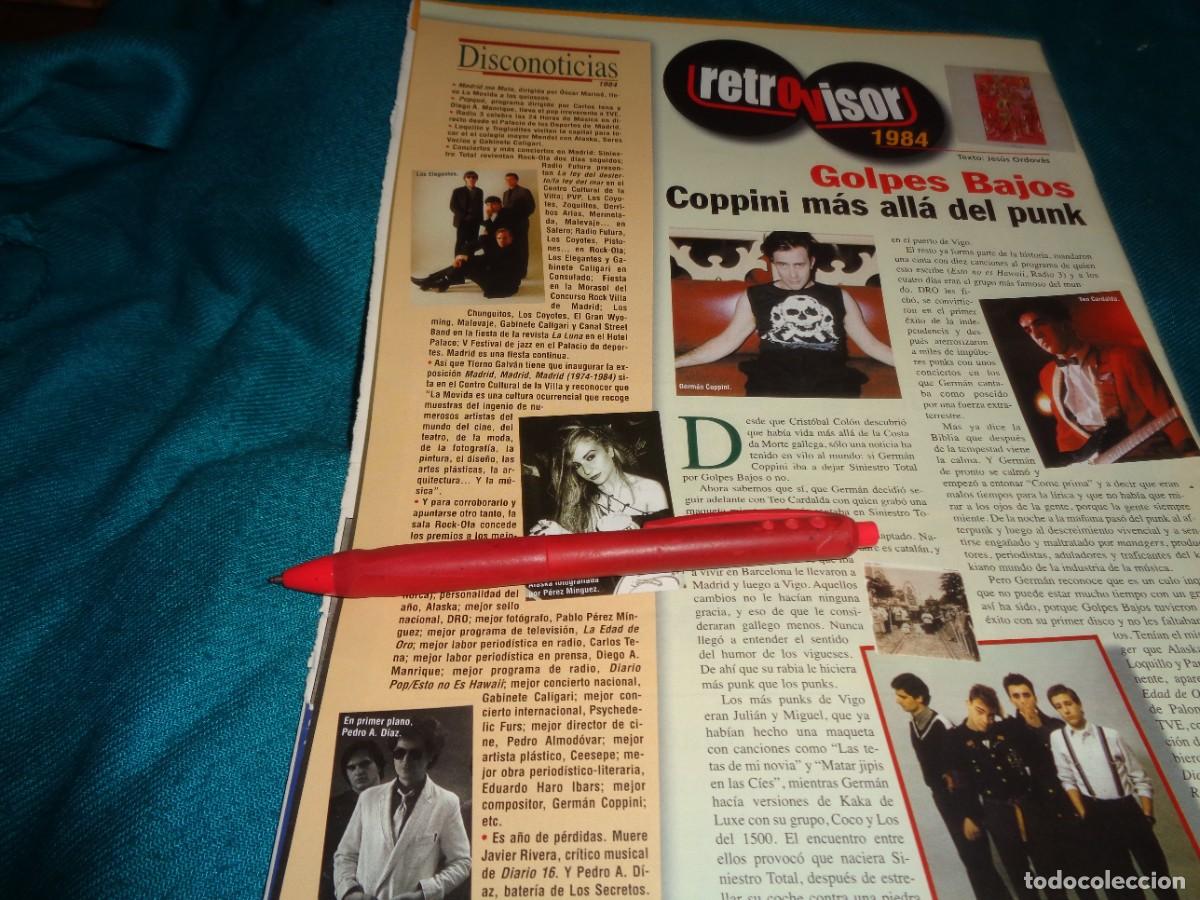 Musikzeitschriften: RECORTE : ALASKA. GOLPES BAJOS. EFE EME, ENERO 2001