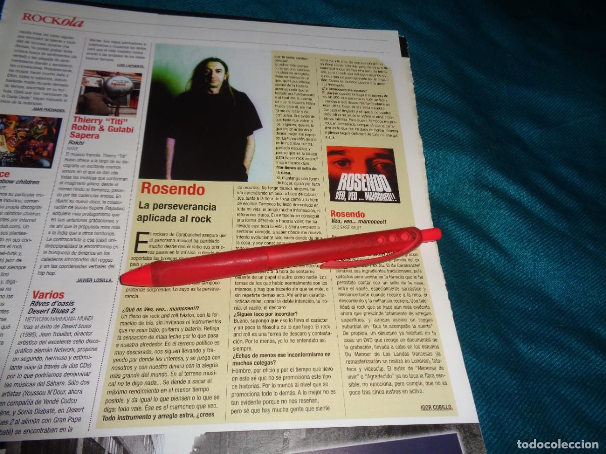 Music magazines: RECORTE : ROSENDO. EFE EME, ENERO 2003
