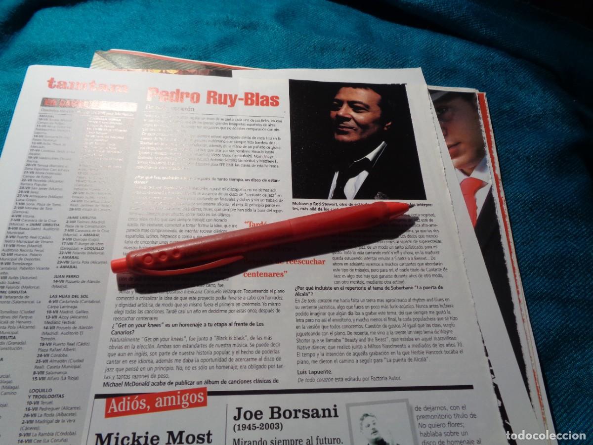 Music magazines: RECORTE : PEDRO RUY-BLAS. EFE EME, JUL / AGT 2003