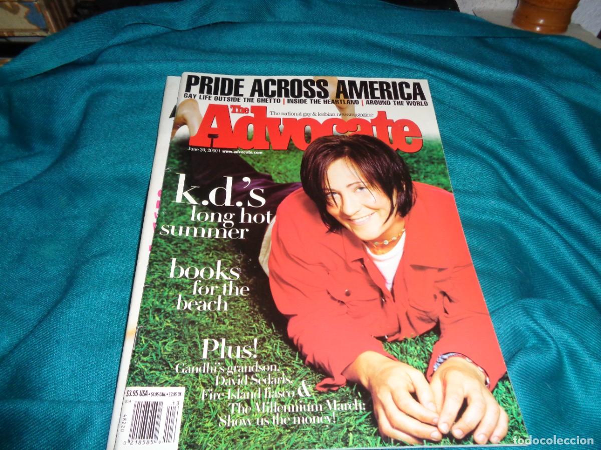 Music magazines: THE ADVOCATE. JUNE, 2000. K. D. LANG ( EN INGLES)