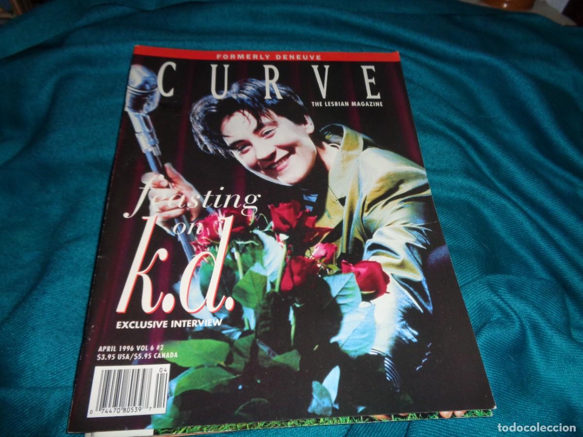 Music magazines: CURVE. THE LESBIAN MAGAZINE. APRIL, 1996. K. D. LANG ( EN INGLES)