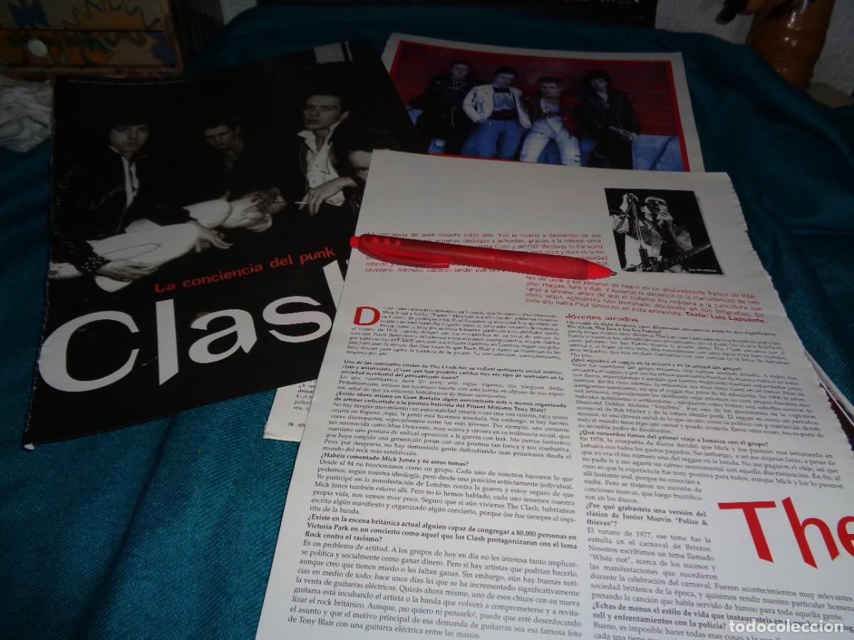 Music magazines: RECORTE : ENTREVISTA AL GRUPO PUNK : THE CLASH. EFE EME, MAYO 2003