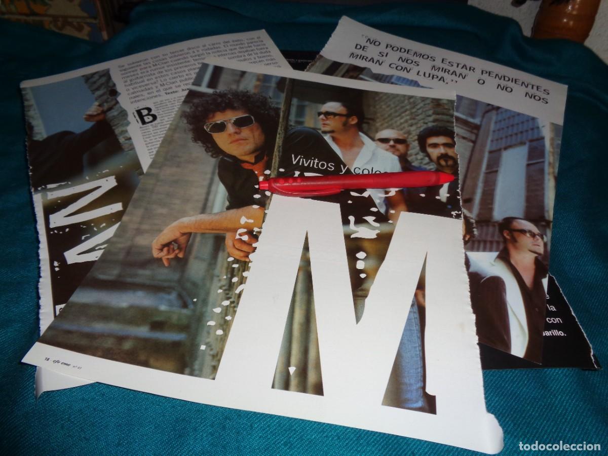 Musikzeitschriften: RECORTE : ENTREVISTA AL GRUPO M-CLAN : VIVITOS Y COLEANDO. EFE EME, SPTMBRE 2002