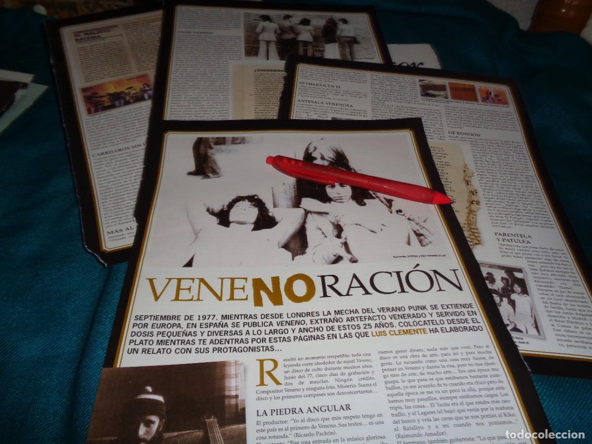 Musikzeitschriften: RECORTE : REPORTAJE AL GRUPO VENENO. EFE EME, SPTMBRE 2002