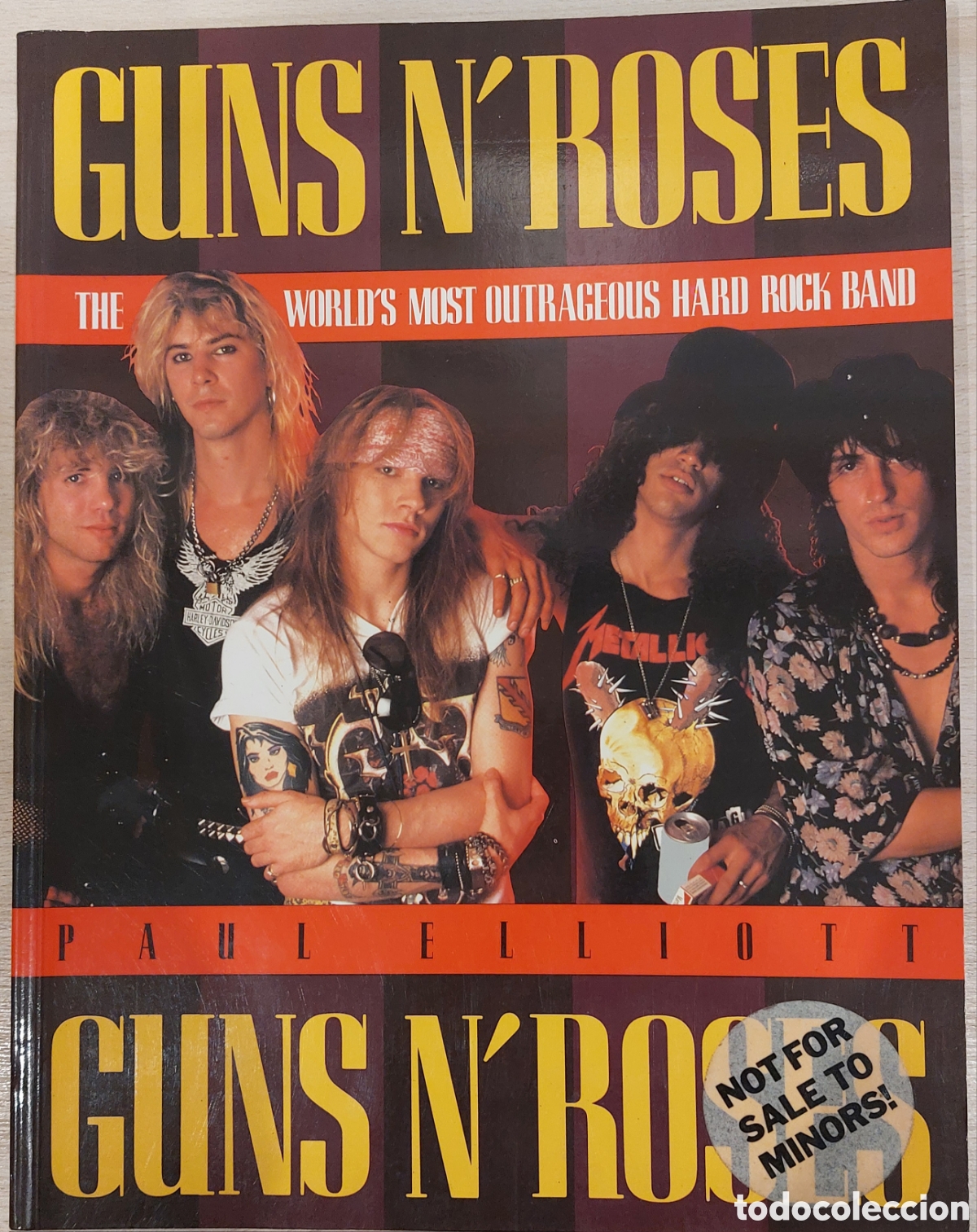 Riviste di musica: Libro Guns'n'Roses editado en UK en 1990