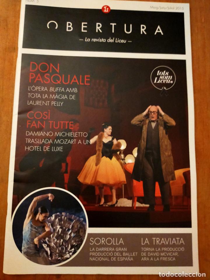 Musikzeitschriften: OBERTURA - REVISTA DEL LICEU - CATALA - N&ordm; 5