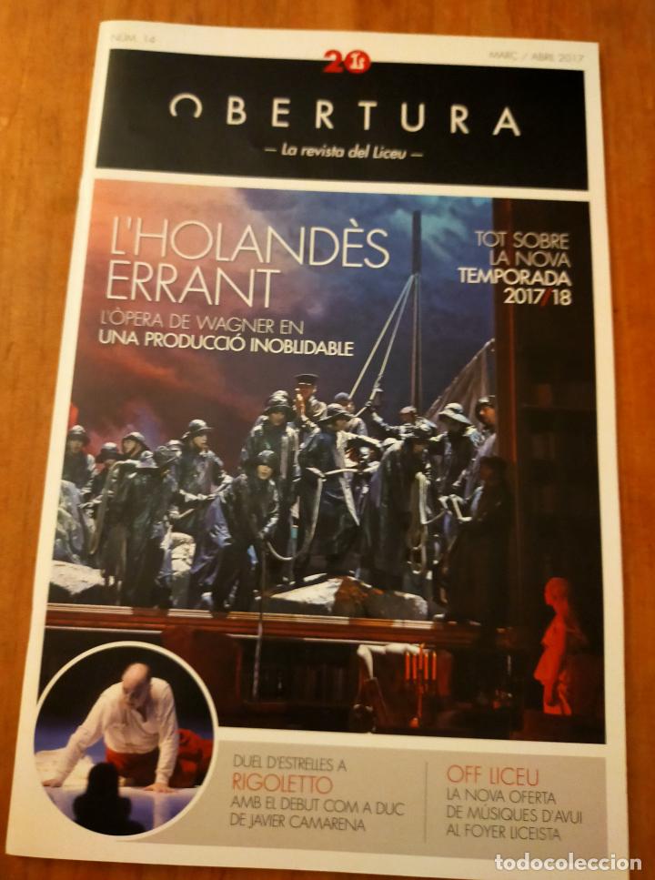 Musikzeitschriften: OBERTURA - REVISTA DEL LICEU - CATALA - N&ordm; 14
