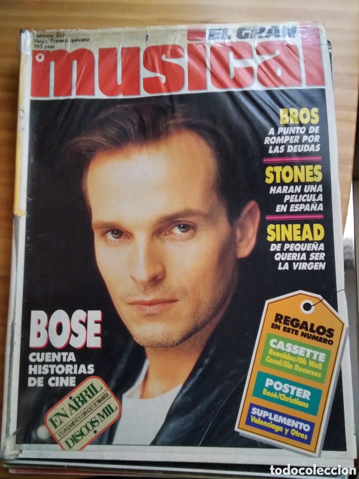 Revistas de m&uacute;sica: El gran musical revista quincenal mayo n&uacute;mero 317 poster Miguel Bos&eacute;/christians