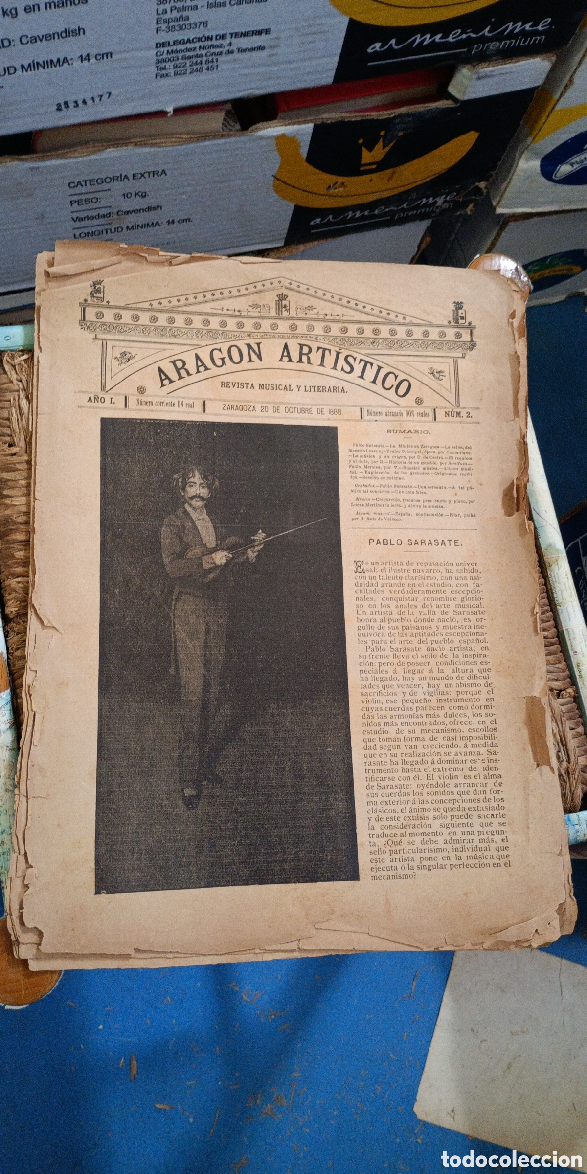 Music magazines: ARAG&Oacute;N ARTISTICO. REVISTA MUSICAL Y LITERARIA. N&deg; 2-3-4-5-6-7