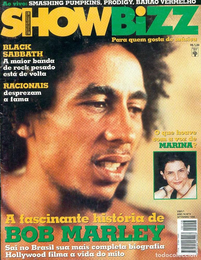 Revistas de m&uacute;sica: BOB MARLEY Revista Showbizz Brasil 1998 Reggae