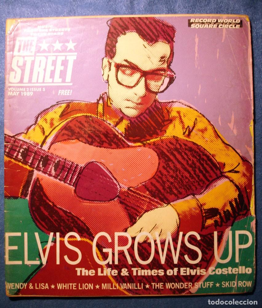 Music magazines: ELVIS COSTELLO Revista THE STREET USA 1989