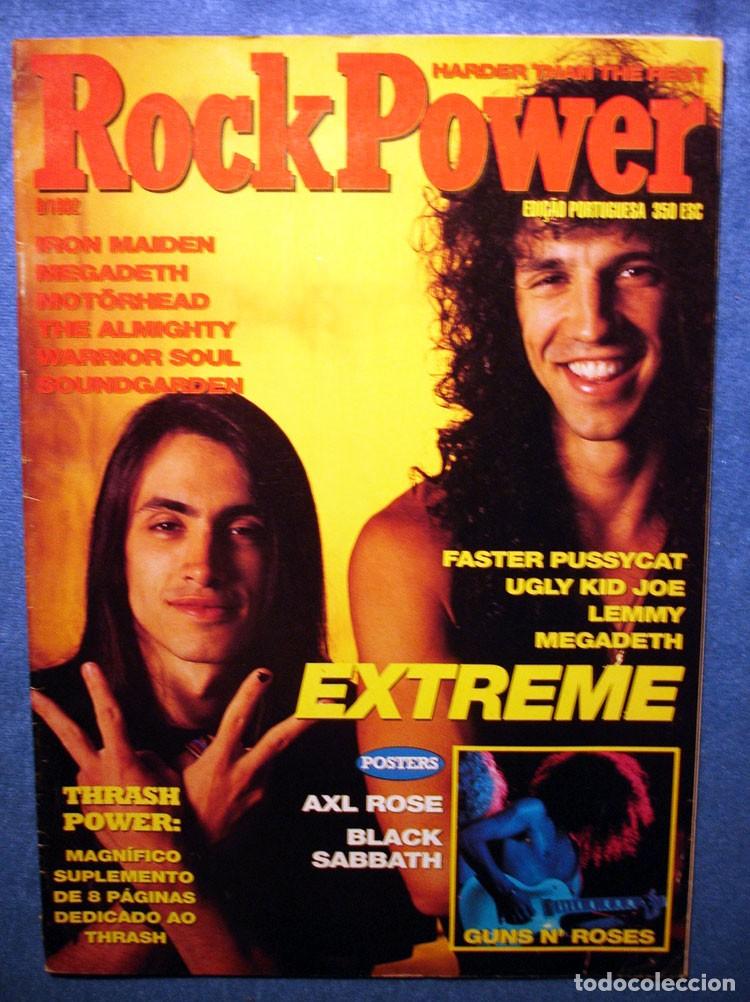 Music magazines: EXTREME Revista ROCK POWER Portugal 1992 posters Sabbath Axl Rose