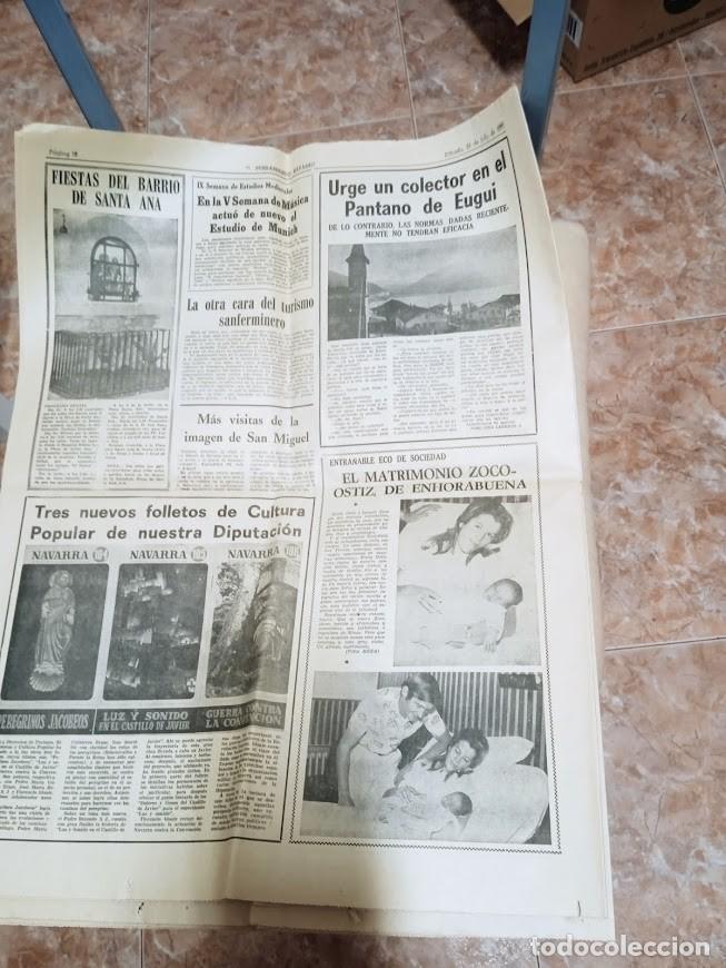 Revistas de m&uacute;sica: DIARIO DE NAVARRA 1971 / MOCEDADES / MARIA OSTIZ DE ENHORABUENA