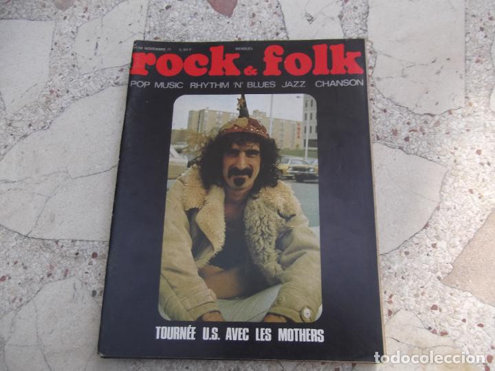 Music magazines: rock & folk n&ordm; 58, 1971, poster zappa, who, moto rock, janis joplin, amon duul,