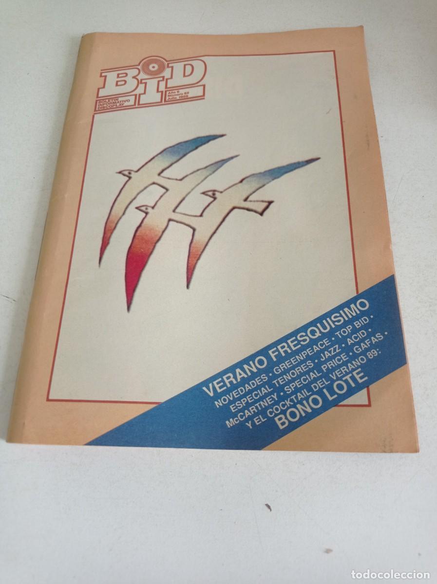 Music magazines: Antigua Revista musical Bid N 62 1989