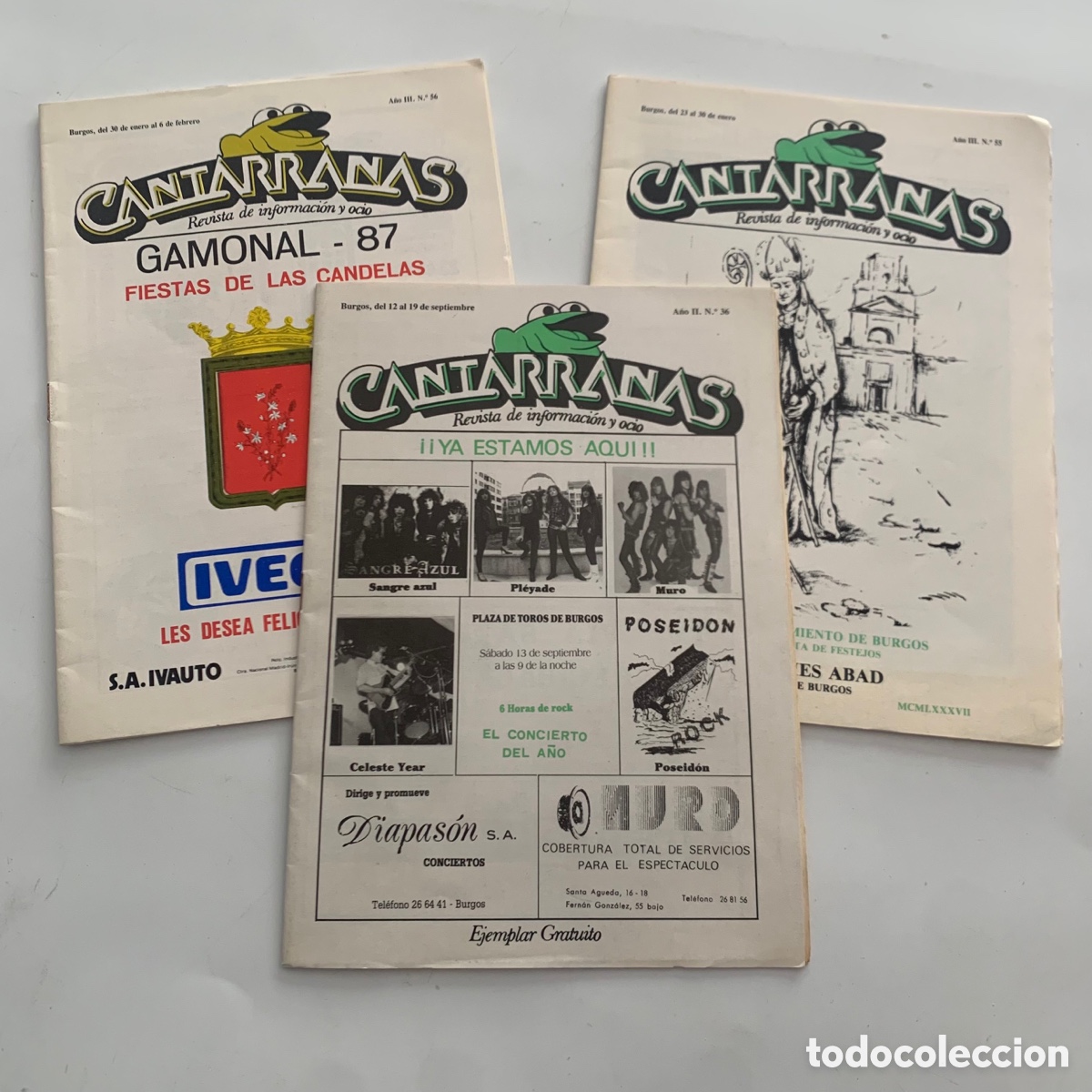 Music magazines: Lote Revista de informaci&oacute;n y ocio cantarranas burgos a&ntilde;os 80
