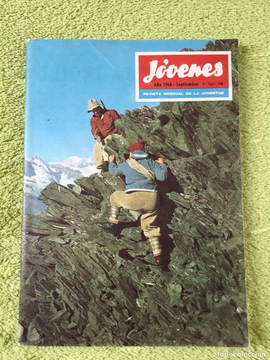 Music magazines: REVISTA J&Oacute;VENES 1966 - GRUPO MUSICAL LOS HALCONES - VIII FESTIVAL CANCION MEDITERRANEA ....