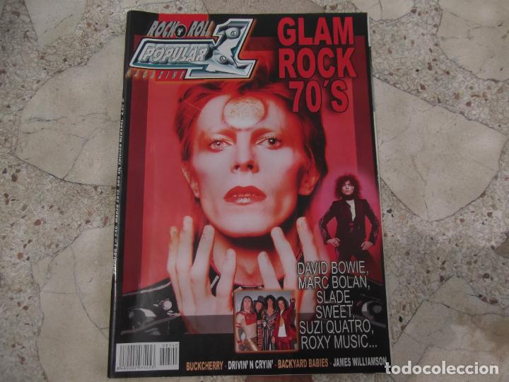 Revistas de m&uacute;sica: popular 1 n&ordm; 540, glam rock 70's, marc bolan, slade, sweet, suzi quatro, roxy music, bowie ......