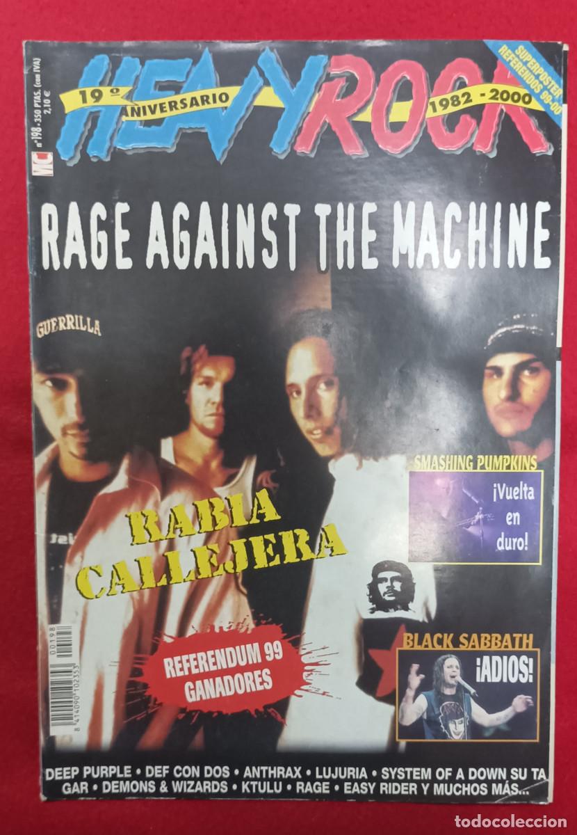 Riviste di musica: Magazine HEAVY ROCK 198 - RAGE AGAINST THE MACHINE - SMASHING PUMPKINS