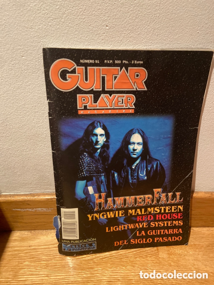 Revistas de m&uacute;sica: Guitar player 91 hammer fall - Foto 1
