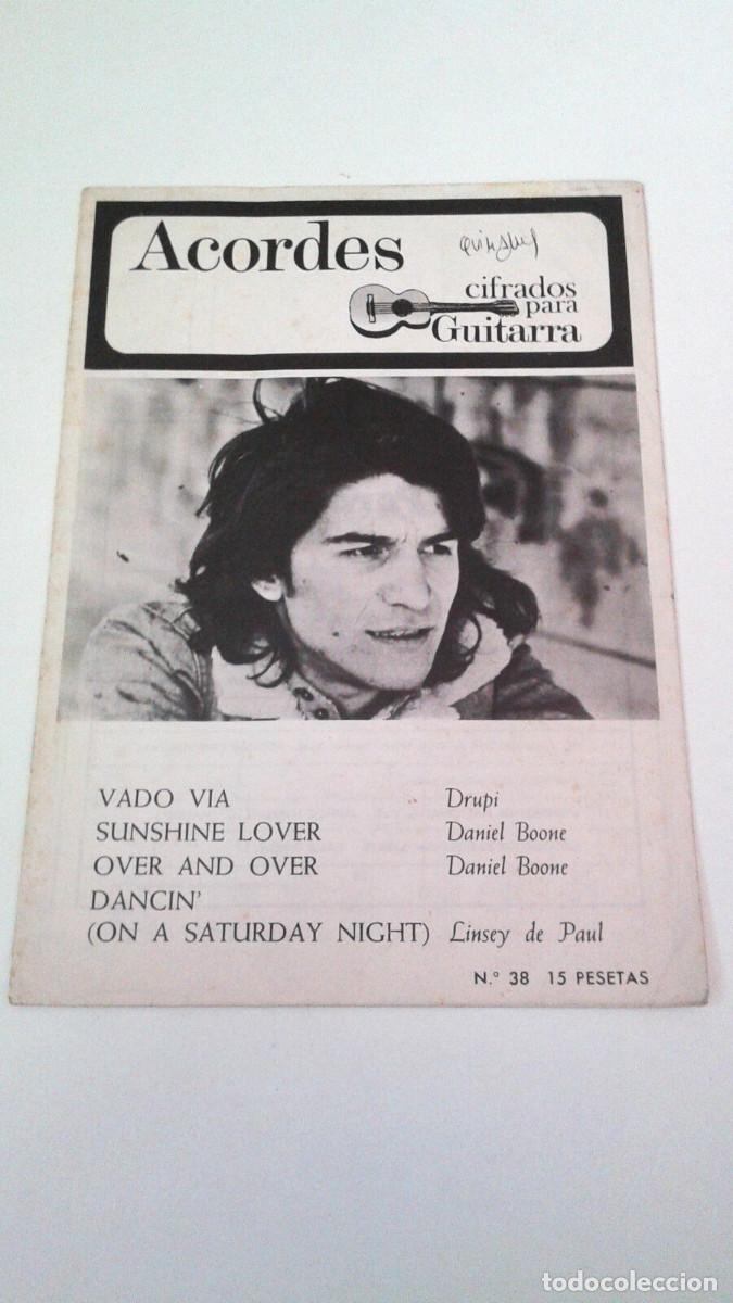 Music magazines: REVISTA &rdquo;ACORDES CIFRADOS PARA GUITARRA NUMERO 38&rdquo; EN BUEN ESTADO DRUPPI BOONE