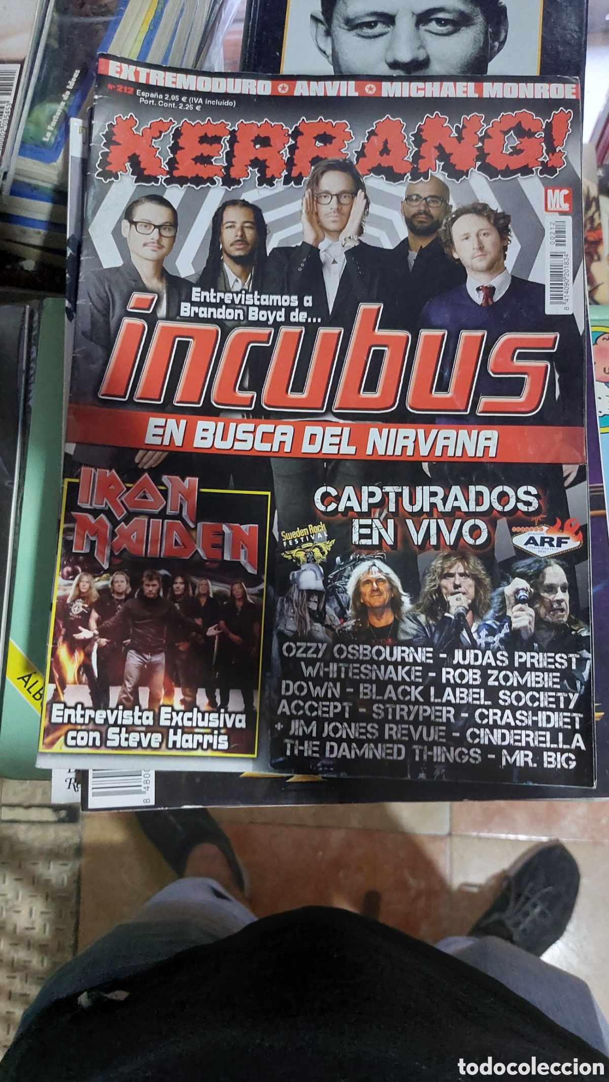 Revistas de m&uacute;sica: Kerrang! #212 - Foto 1