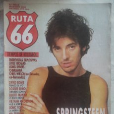 Revistas de música: RUTA 66 Nº 13 DICIEMBRE 1986 - BRUCE SPRINGSTEEN MUY BUENAS CONDICIONES