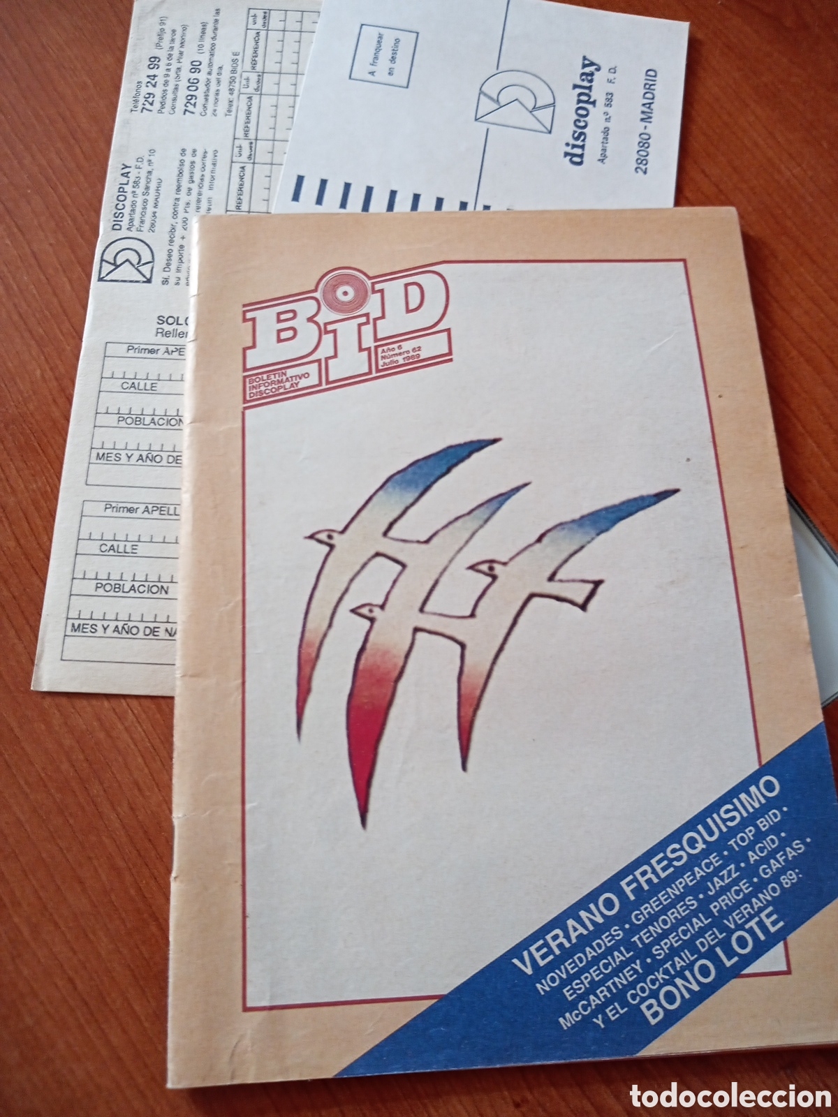 Magazines de musique: Boletin Discoplay BID Julio 1989
