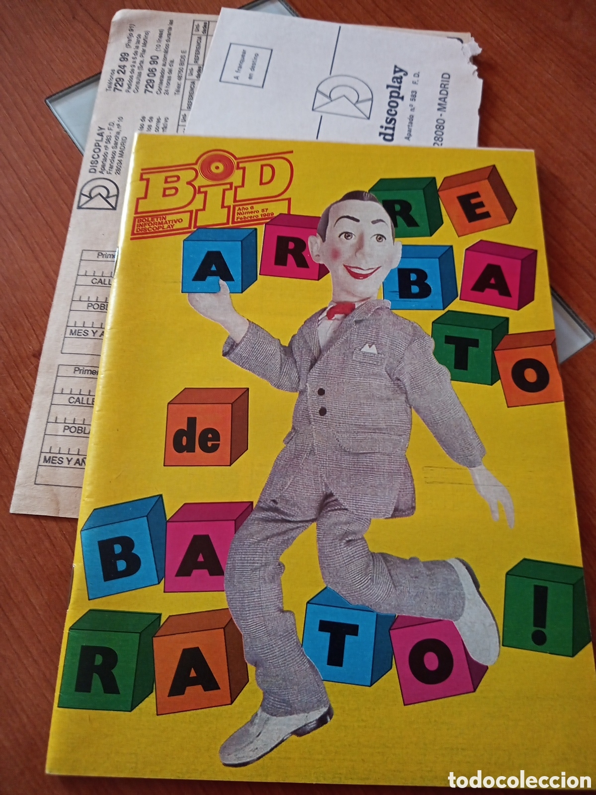 Music magazines: Boletin Discoplay BID Febrero 1989